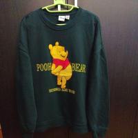 ราคา เสื้อสเวตเตอร์คอกลม Disney แท้ ลายหมีพูห์ สีเขียว (29076643475)