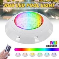 ราคา 45W LED ไฟสระว่ายน้ำไฟใต้น้ำสระว่ายน้ำรีโมทคอนโทรลไฟ กันน้ำสระว่ายน้ำไฟสวนพรีเมี่ยมไฟสระว่ายน้ำกลางแจ้ง RGB 6สีโหมด (16920722872)