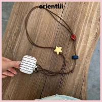 ราคา ORIENTLIIY หูฟังเชือกเส้นเล็ก, Star Beaded Hand-ทอโทรศัพท์คอ, Anti-lost DIY พวงกุญแจสายไฟเชือกเส้นเล็กโทรศัพท์ (41823393366)