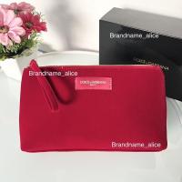 ราคา แท้ กระเป๋า Dolce & Gabbana pouch กำมะหยี่ สีแดง (15415323507)