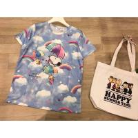 ราคา เสื้อยืดคอกลม ลายสนุปปี้เรนโบว์ น่ารักมาก (4286937484)