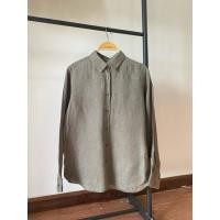 ราคา เสื้อเชิ้ต Uniqlo linen100% (มือ2) (27076222621)