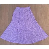 ราคา กระโปรง ZARA size S ลายดอกสีม่วง (15361649970)
