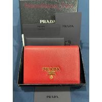 ราคา PRADA SAFFIANO METAL สี FUOCO กระเป๋าใส่เงินปราด้า มือสองสภาพดีไม่มีตำหนิ (พร้อมส่ง) ♥️ (44063599607)