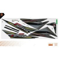 ราคา สติ๊กเกอร์ wave 125i ปี 2006 รุ่น 4 เวฟ 125i ติดรถสีเงิน เคลือบเงา (17525130140)