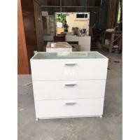 ราคา ตู้ลิ้นชักหน้ากระจก ตู้โชว์เครื่องประดับ ไม้เมลามีน ️ (ประกอบสำเร็จพร้อมใช้งาน) (26151680159)