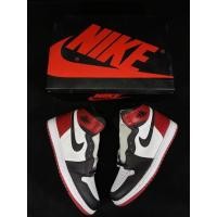 ราคา รองเท้า Air Jordan 1 Retro High OG "Black Toe" ไซ즈 36-46 (42223049751)