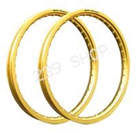ราคา วงล้อ ล้อ17 ล้อโลขอบ17 SUPER DRAG RIM 1.40-17 สีทอง DID รุ่น STREET ทรง DID ขอบเรียบ 1 คู่ 2 วง วงล้อ โล aumshop239 (20639459385)