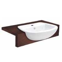 ราคา C02707 อ่างล้างหน้า อ่างล้างหน้าฝังครึ่งเคาน์เตอร์ สีขาว - COTTO (8918050774)