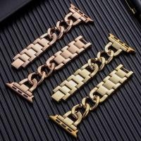 ราคา Chain Denim Strap Stainless Steel Band For Watch 40Mm 44Mm 41Mm 45Mm Watchband Bracelet For Iwatch (40807477732)