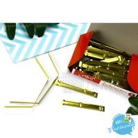 ราคา ลิ้นแฟ้มโลหะสีทอง Elfen 50ชุด/กล่อง (2695678006)