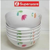 ราคา ซุปเปอร์แวร์ชาม6"=6ชิ้น(หนา) ลายไบโอนี่ (8807885774)