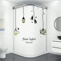 ราคา [พร้อมส่งจ้า]ม่านอาบน้ำผ้าม่านห้องน้ำแบบแม่เหล็ก ฉากกั้นห้องน้ำ ม่านกั้นห้องน้ำ ม่านกั้นห้องน้ำ ก้านโค้ง ฝักบัว ผ้าก (14014240943)