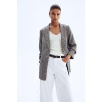 ราคา H&M(เอชแอนด์เอ็ม) เสื้อเบลเซอร์แขนพองแบบ Gathered-sleeve ผู้หญิง 1287882_2 (42767184645)