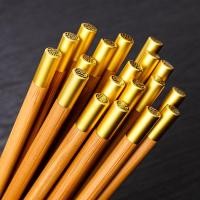 ราคา ตะเกียบตะเกียบไม้สีเหลืองระดับไฮเอนด์ต้านเชื้อแบคทีเรียเพื่อสุขภาพไม้ธรรมชาติต้านเชื้อแบคทีเรียตะเกียบหัวทอง1คู่ (25436297615)