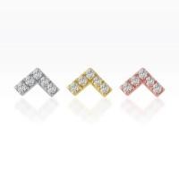 ราคา Piercingroom by Jay จิว/ต่างหูสำหรับผิวแพ้ง่าย Chevron แป้นแบน เงินแท้ (ราคาต่อชิ้น) (14996982970)