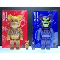 ราคา BEARBRICK Mishka x Masters of The Universe He-Man & Skeletor(G.I.D. Face) 100% & 400% Set of 4 pcs (20376233798)