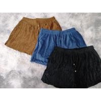 ราคา กางเกงขาสั้น​ ผ้ากำมะหยี่ลายอัดพลีทกระเป๋าข้าง XL-5XL (23910271284)