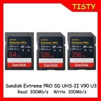 ราคา SanDisk Extreme PRO SD 64, 128, 256GB UHS-II V90 Memory Card read/write 300MB/s , V90, 8K, 4K (SDSDXDM-GN4IN) (41853223100)