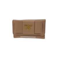 ราคา Prada Key Case Saffiano Ribbon Leather Womens Pink Direct from Japan มือสอง (29156036633)