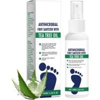 ราคา Foot Sanitizers Spray With Tea Tree Oil, 100ml Antimicrobials Foot Sanitiser Spray, Foots Odourspray For elly Feet, Liquid For elly Feet Sweat Remover For Athletes (1) (42972354367)