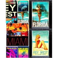 ราคา แม่เหล็กติดตู้เย็น ฟอริดา อเมริกา อะครีลิค 2×3 นิ้ว Souvenir Acrylic Fridge Magnet Florida D 2x3" (5141522872)