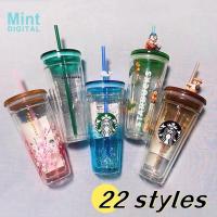 ราคา สตาร์บัคส์ถ้วยฟางแก้วสตาร์บัคถ้วยแก้วสองชั้นที่มีฝาปิดสํานักงานสก์ท็อปถ้วยกาแฟดื่มถ้วยความจุขนาดใหญ่591มล (29052421649)