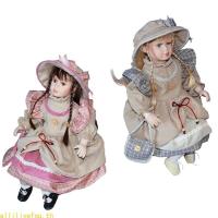 ราคา Live Country Victorian Doll Porcelain Doll with Gown Dress Centerpiece ตุ๊กตาตกแต่ง (24035781947)