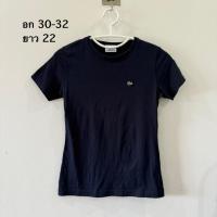 ราคา เสื้อเบบี้ทีสีกรมปักจระเข้ lacoste (41852822307)