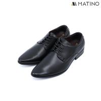 ราคา MATINO SHOES รองเท้าชายคัทชูหนังแท้ รุ่น MC/B 1166 - BLACK (23668190209)