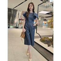 ราคา Ramsita Layla Denim Jumpsuit จั๊มสูทผ้ายีนส์นิ่ม กางเกงขายาว 5 ส่วน (41968261544)