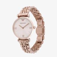 ราคา EMPORIO ARMANI นาฬิกาผู้หญิง Gianni T-Bar Rose Gold Dial - Rose Gold รุ่น AR11059 (21619509336)