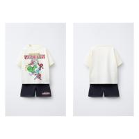 ราคา (AnChi Authentic) (Spain) Set เสื้อยืดแขนสั้นเด็กชาย zara พร้อมกางเกงขาสั้นลายมาร์เวล (40910456589)