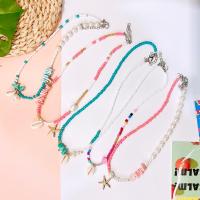ราคา สร้อยลูกปัดหอยเบี้ย สร้อยห้อย สร้อนเปลือกหอย มุกแท้ ใส่ไปทะเล งาน handmade (23271374758)
