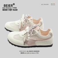 ราคา BEIER AUD 100% รองเท้าผ้าใบ Beier BEIER บาบี้สีชมพูขาว 3531 (26838765156)