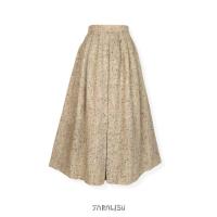 ราคา กระโปรงผ้าวูลสีเบจ (เอว 23") กระโปรงมือสอง (22515634190)