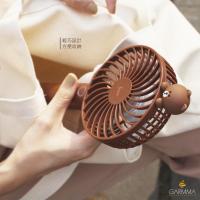 ราคา เกาหลีเกาหลี LINE Friends พัดลมขนาดเล็กสีน้ําตาลแบบพกพามือถือพัดลมไฟฟ้าขนาดเล็กพร้อมฐานชาร์จ UBS (26192412092)