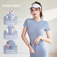 ราคา เสื้อยืดกีฬาแขนสั้นผู้หญิง - เหมาะสําหรับเล่นโยคะ ยิม ฟิตเนส แอโรบิก ซุมบา & แบดมินตัน | คุณภาพระดับพรีเมียมและความสะดวกสบายสูงสุด (40722021595)