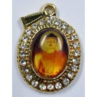 ราคา Antig FB 2469 ล็อกเก็ตฝังเพชรพระพุทธเมตตา หลังเจดีย์พระพุทธคยา ประเทศอินเดีย (23697029283)