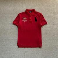 ราคา MERAH เสื้อเชิ้ตคอปกโปโลสีแดง rl (24364317193)