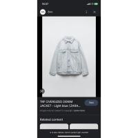 ราคา Zara Denim Jacket Original - ZARA washing Jeans Jacket Preloved Second Original 100% (22867805133)