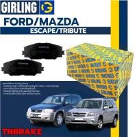 ราคา GIRLING ผ้าเบรคหน้า ford escape mazda tribute ปี 2002-2006 ผ้าเบรก ฟอร์ด (1758541473)