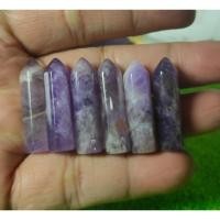 ราคา Natural Amethyst Mini Pointer 3.5 ซม. (ราคาต่อชิ้น) (41072703728)