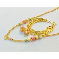 ราคา สร้อยคอ 1 บาท สร้อยคอลงยาสีพาสเทล สร้อยข้อมือ 2 บาท ลงยาสีพาสเทล ทองลงยา เศษทองหุ้ม (15131372910)