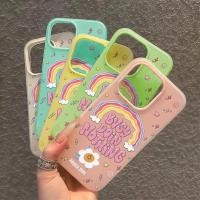 ราคา พร้อมส่ง เคสไอโฟน13 ลายดอกไม้สายรุ้ง น่ารัก เคสด้านครอบสองชั้นสีสัน For IPhone13 11 12 14PLUS 6/7/8 15 16ProMAX X XS XR (42358455725)
