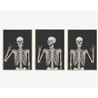ราคา ศิลปะผนังโครงกระดูก ฮาโลวีนตกแต่งโครงกระดูกพิมพ์ชุด6โครงกระดูกศิลปะผนังฮาโลวีนออกแบบวินเทจโครงกระดูกศิลปะผนังตลกกะโหลกไม่มีกรอบ กําแพง ศิลปะ (25835608771)