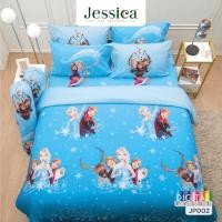 ราคา JESSICA Digital Print ชุดผ้าปูที่นอน โฟรเซ่น Frozen JP002 สีฟ้า #เจ้าหญิง เอลซ่า อันนา Elza Anna (12598579245)