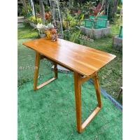 ราคา โต๊ะทำงาน ไม้สักแท้ สไตล์โมเดิร์น ขนาด45x100xสูง75ซม (4562958824)