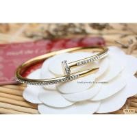 ราคา กำไลตะปูเพชร Ct งานสแตนเลสแท้ (21526097775)