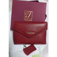 ราคา Thames กระเป๋าสตางค์หนังแท้ สีแดง รุ่นTH60245 มือสอง (25271615010)